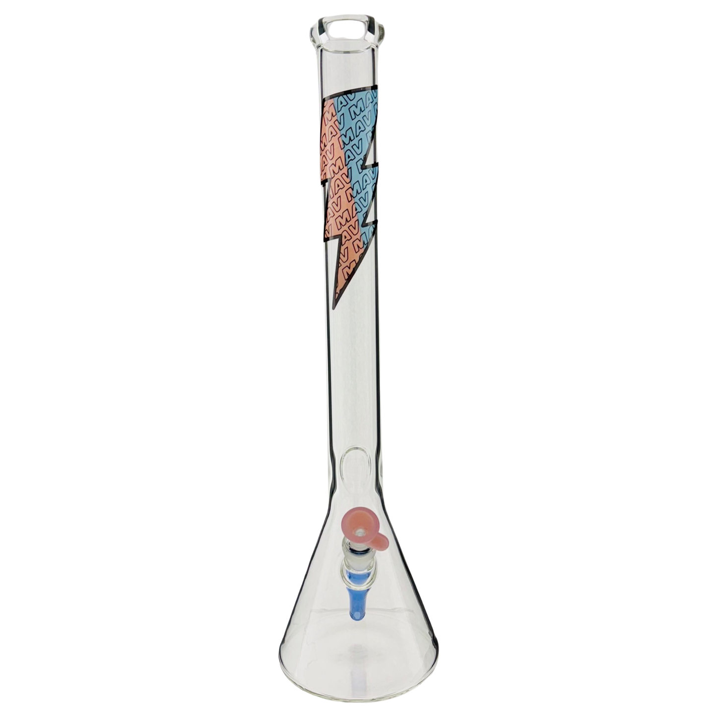 21" tall 50 by 5mm Beaker Bong Tall Neck bolt Type