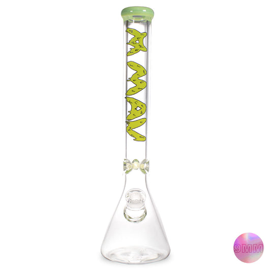 18" x 9mm Slime Drip Specialty Slab Beaker Bong