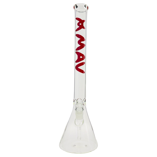 21" tall 50 by 5MM Beaker Bong Tall Neck official red type