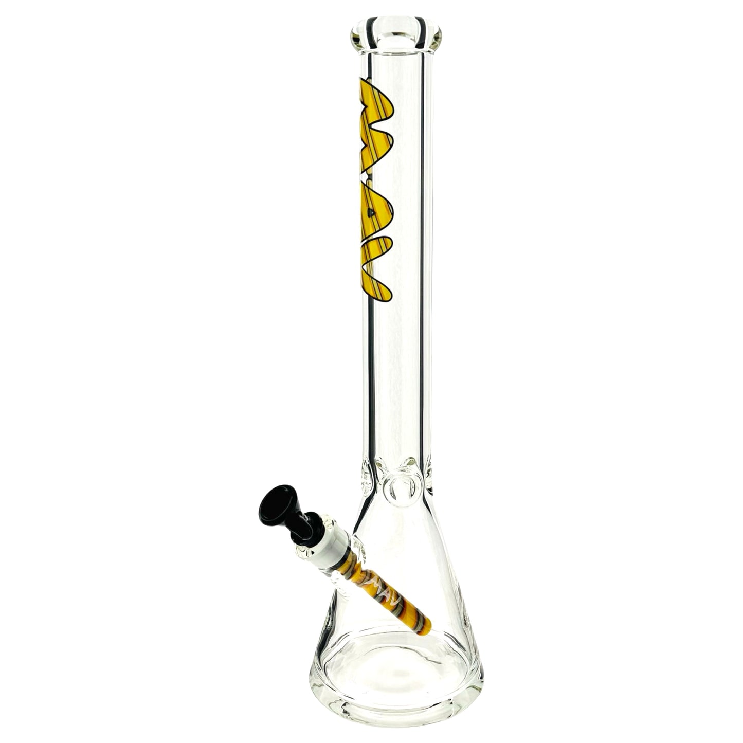 18" 9mm Classic Beaker Bong wigwag stem match hike