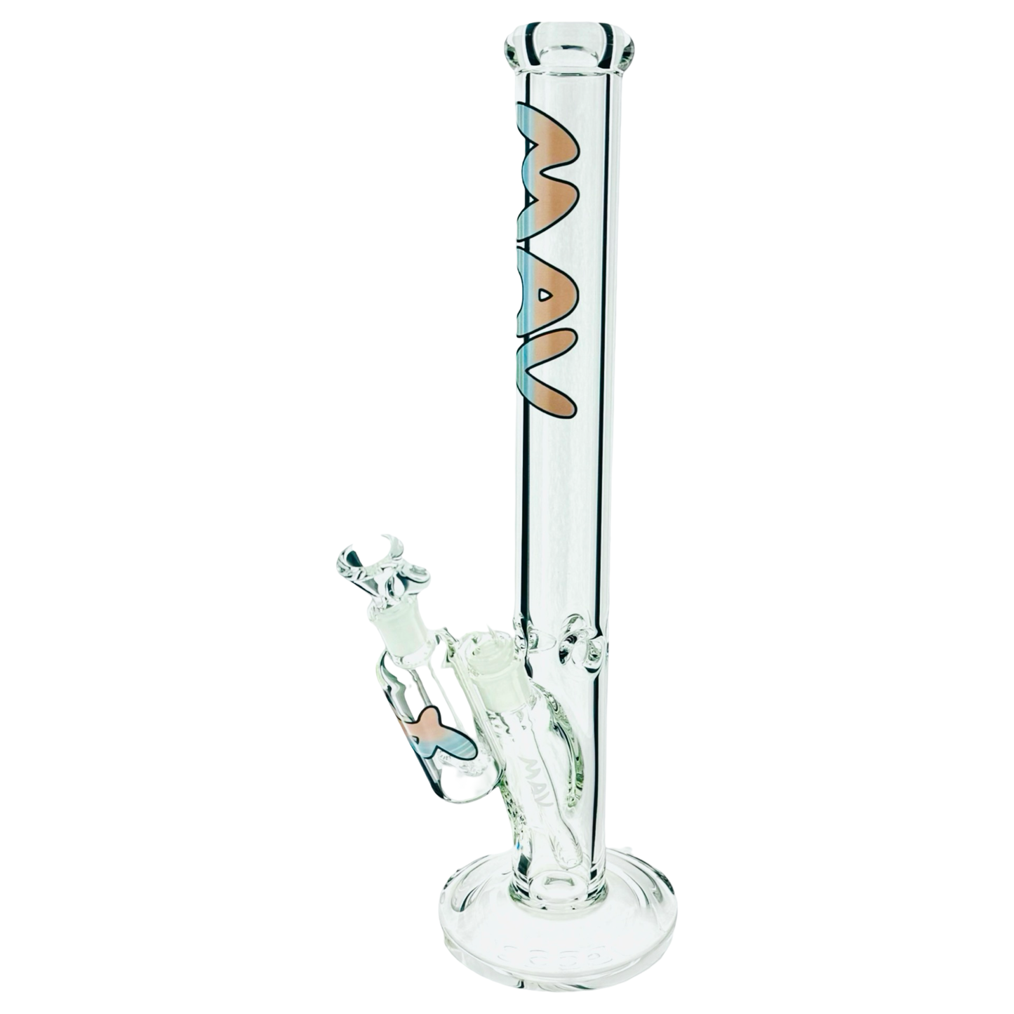 18" x 9mm Vice 2.0 Slab straight Bong + Ash Catcher Combo