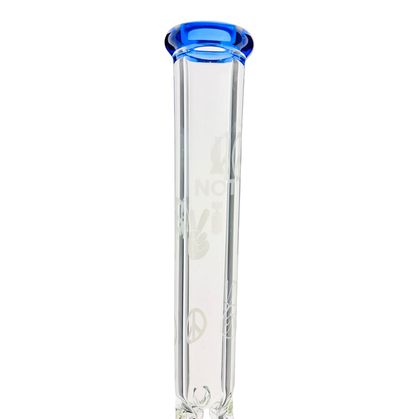 18" X 9MM ONE OF ONE peace and Love Special Beaker Bong