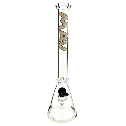 18" 9mm Classic Beaker Bong wigwag stem match lucy